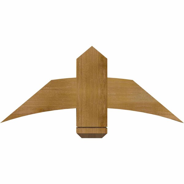 Ekena Millwork Bellingham Rough Sawn Timber Gable Bracket, Western Red Cedar, 36"W x 15"H x 4"D x 6"F, 10/12 Pitch GBW036X15X0406BEL00RWR - main